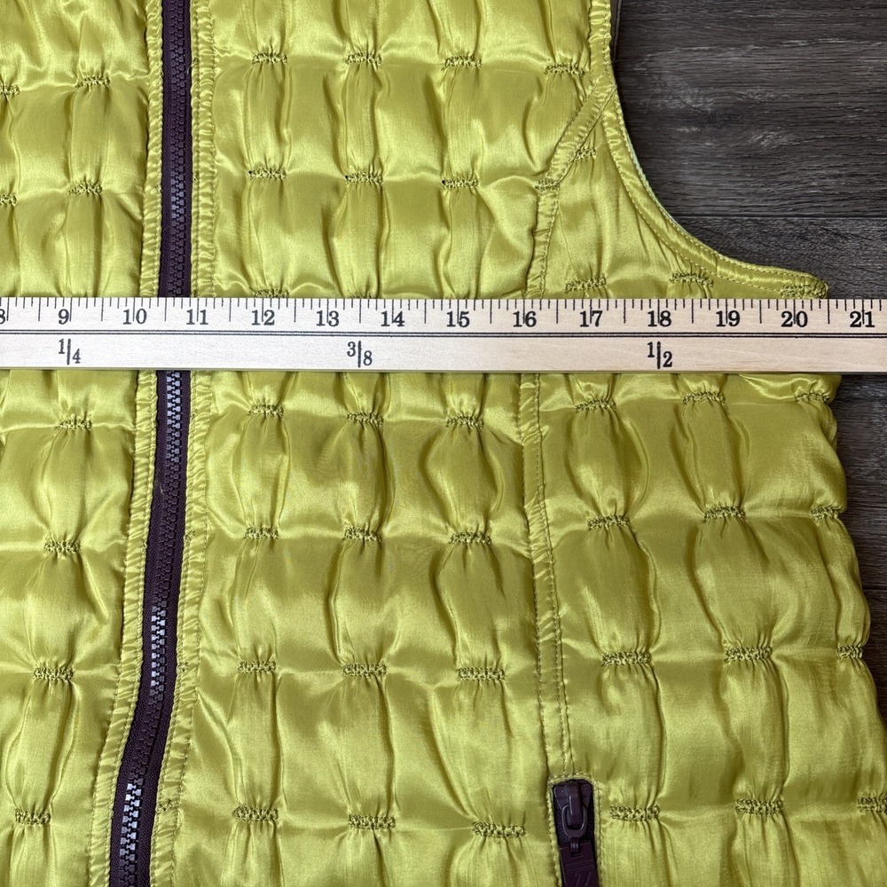 UbU Women Large Puffer Vest Multicolor Abstract Print Zip Front Reversible - Picture 9 of 10